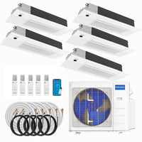 MRCOOL DIY 5th Gen Multi-Zone 5-Zone 36,000 BTU 23 SEER2 (9K + 9K + 9K + 9K + 12K) Ductless Mini-Split Air Conditioner and Heat Pump with Ceiling Cassettes