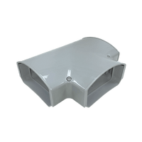 4.5" TEE Fitting for Line Set Cover Systems – Available in Gray, White, and Brown