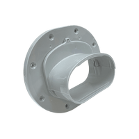 4.5" Wall Flange for Flexible Elbow Attachments – Available in Gray, White, and Brown