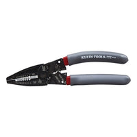 Klein Tools 1019 Klein-Kurve Wire Stripper/Cutter/Crimper  7.75 in OAL  10 to 26 AWG Solid/12 to 28 AWG Stranded  Gray/Red Handle