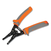 Klein Tools 11055RINS Klein-Kurve Wire Stripper/Cutter  7.7 in L  10 to 18 AWG (Solid); 12 to 20 AWG (Stranded)  Orange/Light Gray  Insulated
