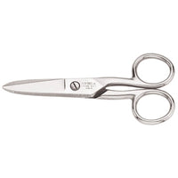 Klein Tools 9264476400 Electrician's Scissors  5.25 in OAL  Silver  Non-Slip Cut/Scraper/Stripper