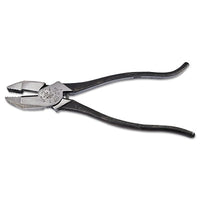 Klein Tools 2139ST Ironworker's Side-Cutting Square Nose Pliers, 9.29 in OAL, High Leverage, Heavy-Duty Knurled