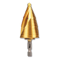 Klein Tools 25960 Step Bit Kit, 3-Step, 7/8 in to 1-3/8 in Tip, Double-Fluted