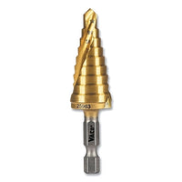 Klein Tools 25963 Step Bit Kit  9-Step  1/4 in to 3/4 in Tip  Double-Fluted