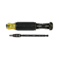 Klein Tools 32304 14-in-1 HVAC Adjustable-Length Impact Screwdriver w/Flip Socket  Core Rem/JIS/Phillips/Schrader V Ins/Slotted/Square/TORX