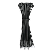 Klein Tools 450-200 Cable Ties, 50 lb Tensile, 8 in, Black