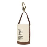 Klein Tools 5104OCTO Leather Bottom Buckets with Connections, 2 Compartments