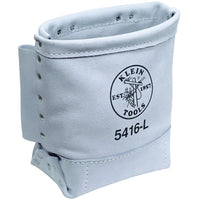 Klein Tools 5416L Bull-Pin and Bolt Bags, 3 Compartments, 10 in X 5 in, Leather