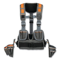 Klein Tools 55829MB MODbox Tool Vest, Combo with 2 Tool Pouches, 4 Pockets, 1680d Ballistic Nylon, Gray