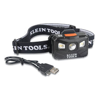 Klein Tools 56048 Rechargeable Headlamps with Strap, 400 Lumen, All-Day Runtime, Auto-Off