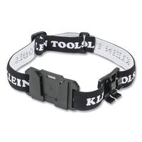 Klein Tools 56060 Headlamp Bracket with Fabric Strap  Adjustable  Includes Carpenter's Pencil/Permanent Marker Holder  Black/Gray