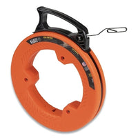 Klein Tools 56331 Steel Fish Tape  1/8 in W x 50 ft L  Double-Loop Steel Tape End