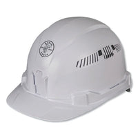 Klein Tools 60105 Hard Hat, 4-point Suspension, Vented Cap, White