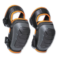 Klein Tools 60491 Heavy Duty Hinged Knee Pads, Quick-Fasten Buckle, Black