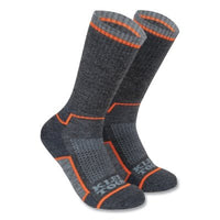 Klein Tools 60508 Performance Thermal Socks, Wool, Large, Dark Gray