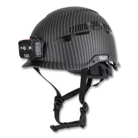 Klein Tools 60517 KARBN Safety Helmet, 6 Point, Vented, Headlamp, Black w/KARBN Hydrographic Pattern