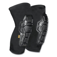 Klein Tools 60615 Heavy Duty Knee Pad Sleeves, Elastic Cuff with Slip-Resistant Silicone, Black