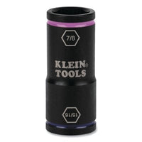 Klein Tools 66073 Flip Impact Socket  15/16 and 7/8 in  6 Point