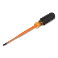Klein Tools 6956INS Slim-Tip Insulated Screwdriver, 1000 V, #1 Phillips, 6 in L