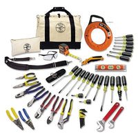 Klein Tools 80141 41-Pc Journeyman's Tool Kit, Includes 39-Pocket Tradesman Pro Tool Bag Backpack and Tools