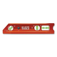 Klein Tools 935RBLT Torpedo Billet Level, 9 in L, 3 vials, Aluminum, Magnetic base