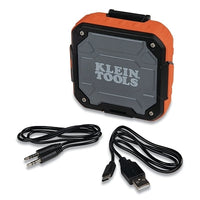 Klein Tools AEPJS2 Bluetooth Speakers with Magnetic Strap, 5 W, USB, Aux Cable