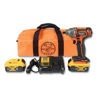 Klein Tools BAT20CW1 Cordless Compact Impact Wrench, 1/2 in Detent Pin, Full Kit