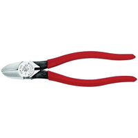 Klein Tools D2207 Heavy-Duty Diagonal Cutter Pliers  7 11/16 in  Bevel  Plastic Dipped