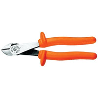 Klein Tools D200048INS Insulated High-Leverage Diagonal Cutter Pliers, 8 in, Bevel