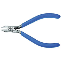 Klein Tools D2954C Midget Tapered-Nose Diagonal Cutters, 4 3/16 in, Flush
