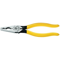 Klein Tools D3338 Conduit Locknut and Reaming Pliers, 7 3/4 in Length, Plastic-Dipped Handle