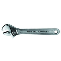 Klein Tools D50710 Extra Capacity Adjustable Wrenches, 10in Long, 1 5/16 in Opening, Chrome, Dipped