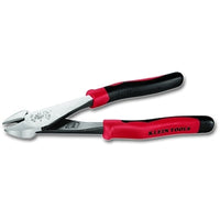 Klein Tools J2288 High-Leverage Diagonal Cutting Pliers, 8 1/8 in, Journeyman Dual-Material Handles