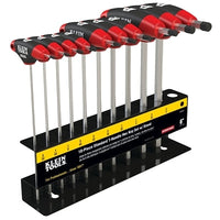 Klein Tools JTH610E Journeyman T-Handle Hex Key Sets, 10 per set, Hex Tip, Inch, 6 in Blade