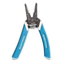 Klein Tools K11095 Klein-Kurve Wire Stripper/Cutter  7.25 in OAL  8 to 18 AWG Solid/10 to 20 AWG Stranded  Blue/White Handle