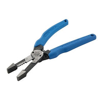 Klein Tools K12035 Klein-Kurve Heavy-Duty Wire Strippers/Shear Cutter  8.41 in L  8-18 AWG  Blue