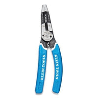Klein Tools K12065CR Klein-Kurve Heavy-Duty Wire Stripper/Cutter/Crimper, 8 in L, 8 to 18 AWG, Comfort Grip