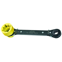 Klein Tools KT155T 5-in-1 Lineman's Wrenches, 9 3/8 in Long, Hex Sizes 9/16 & 3/4 in