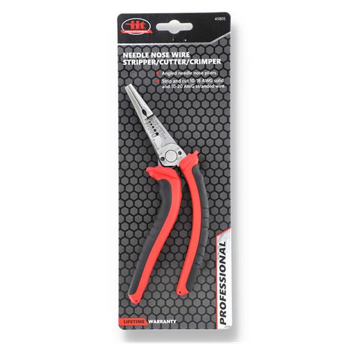Professional 8-Inch Angled Wire Stripper Cutter for Electrical
