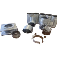 Drolet - Simpson Dura-Vent 4" Pellet Vent Ground Floor Kit (AC-4EPV-GFK) - Freedom HVAC Supply