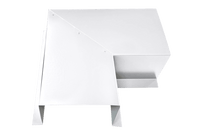 Commercial Series - 24 Gauge Line Set Cover Side Turning Elbows - Premium Quality