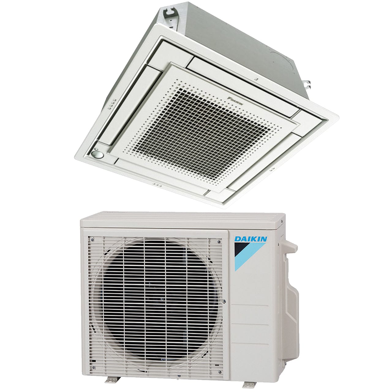 15,000 BTU Daikin 20 SEER Ceiling Cassette Ductless Mini-Split Air Conditioner Heat Pump System RX15RMVJUA + FFQ15Q2VJU