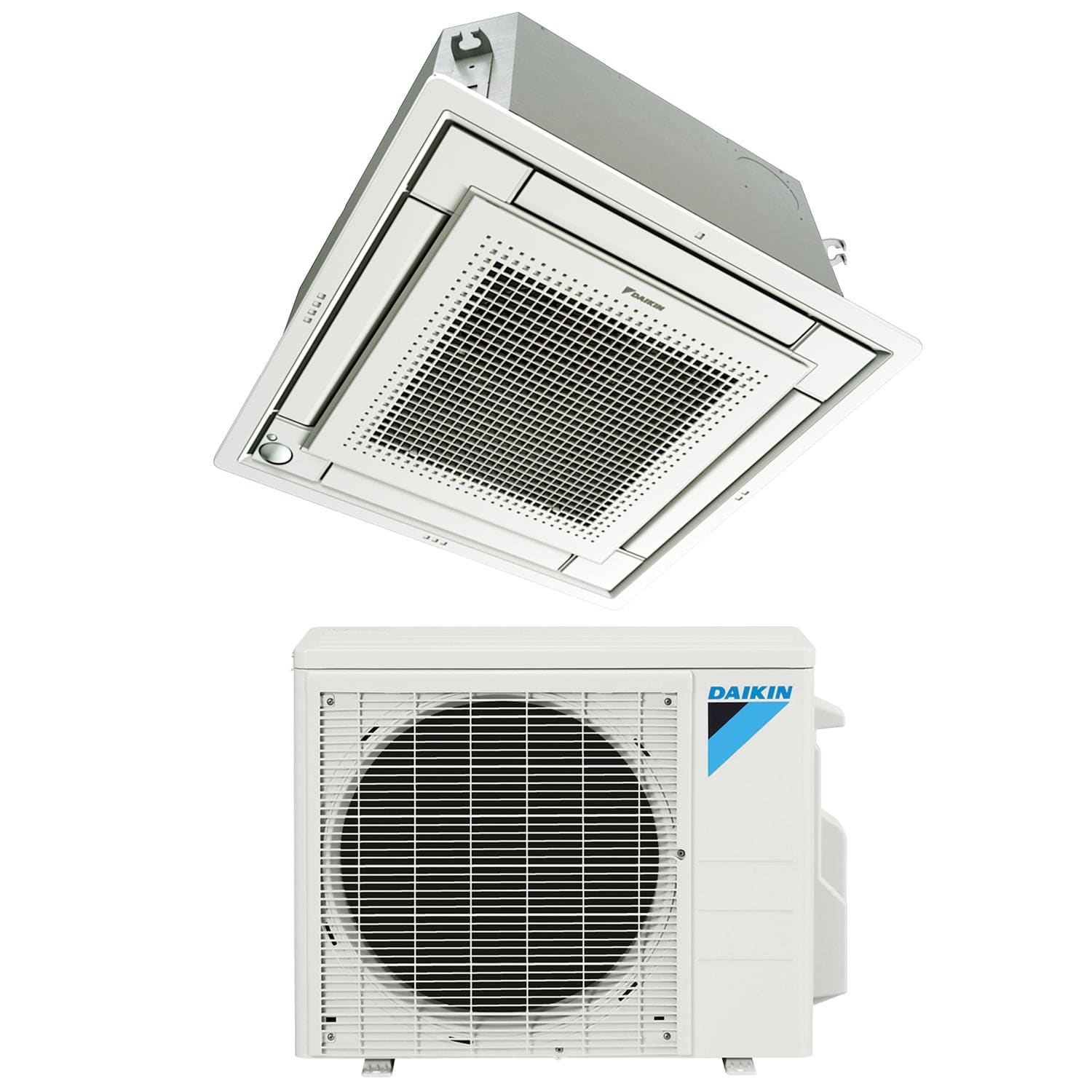 9,000 BTU Daikin 20 SEER Ceiling Cassette Ductless Mini-Split Air Conditioner Heat Pump System RX09RMVJU9A + FFQ09Q2VJU