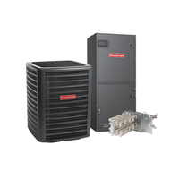 Image of Goodman air conditioner and heat pump system, highlighting its efficiency and performance from Green Leaf Air.
