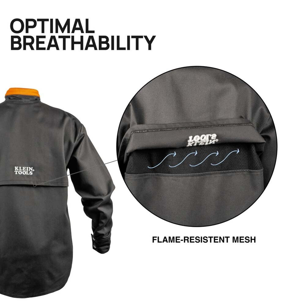 Klein 03079 Flame-Resistant Welding Jacket, XL
