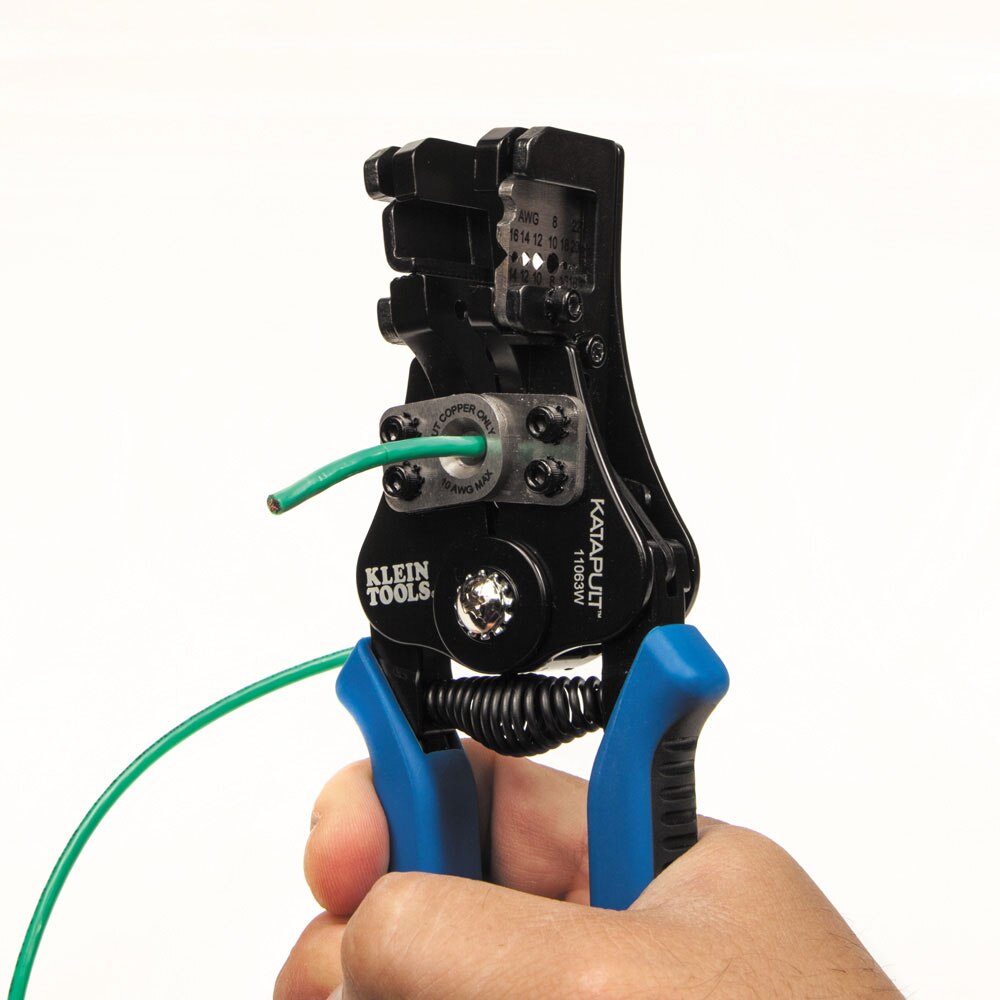 Klein Tools 11063W Katapult Solid and Stranded Wire Stripper/Cutter