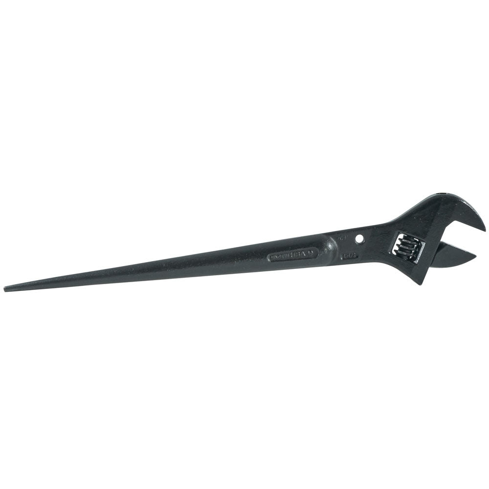 Klein 3239 16" Long Adjustable Head Construction Wrench (1-1/2" Cap.) Spud