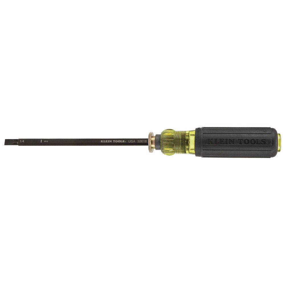 Klein 32751 Adjustable Screwdriver, #2 Phillips and 1/4&quot; Slotted Drivers