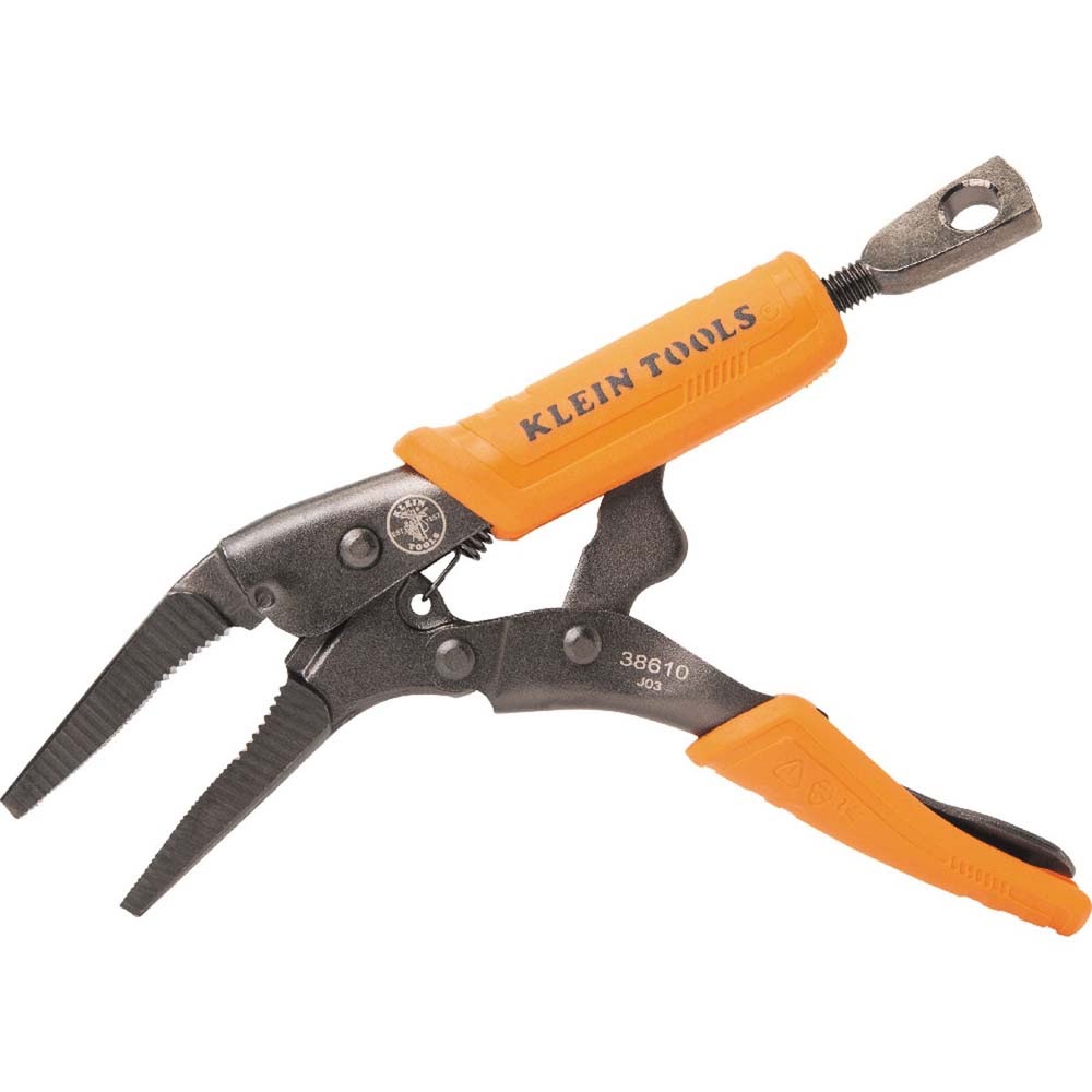 Klein 38610 Long Nose Locking Pliers, 4-Inch
